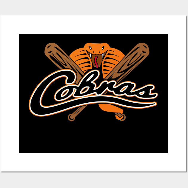 Cobras Baseball Logo Wall Art by DavesTees